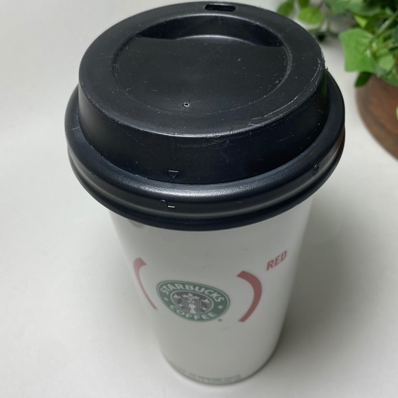 Starbucks 2010 Ceramic 12 oz Travel Tumbler Project Red EUC - Picture 2 of 7